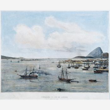 Panorama de Rio de Janeiro. Entrée de La Baie by 
																	Victor Frond