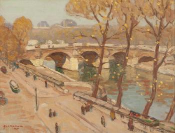 Seine River View by 
																			George Macrum