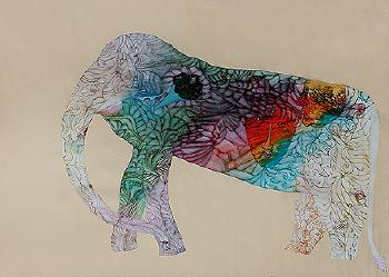 No.717- Elephant Series by 
																	Babu Xavier