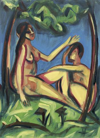 Adam und Eva by 
																	Albert Hammel