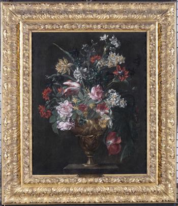 Vasi con fiori by 
																			Giovanni Saglier