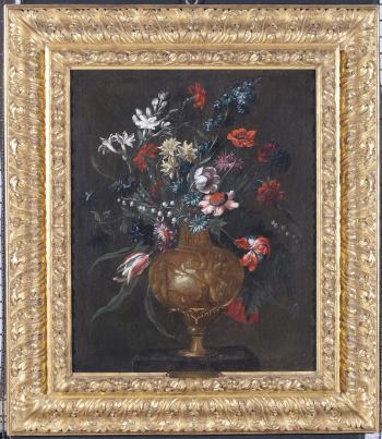 Vasi con fiori by 
																			Giovanni Saglier