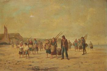 Le Retour des pêcheurs by 
																	Lucien Joulin