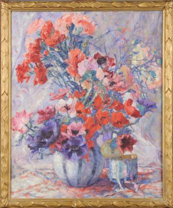 Vase garni de Fleurs by 
																	Irma Quintin