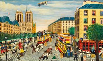 Paris, les bouquinistes et Notre Dame by 
																	Hector Trotin