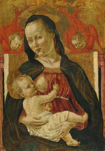Madonna And Child With Two Angels by 
																	Bartolomeo Erri