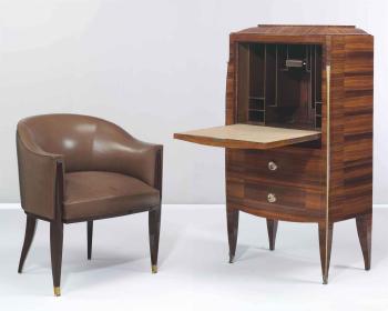 A Fall-front Secretaire by 
																	Alfred Porteneuve