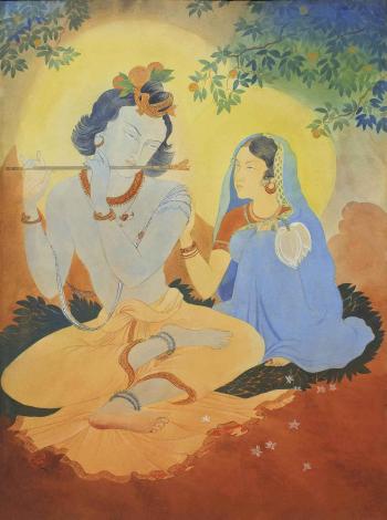 Untitled (Krishna) by 
																	Asit Kumar Haldar