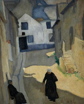 Women in a Village Street by 
																			William Auerbach-Levy