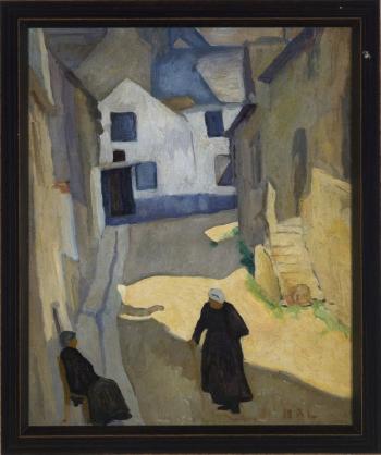 Women in a Village Street by 
																			William Auerbach-Levy