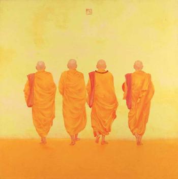 Four Monks by 
																	 Nguyen Minh Phuoc