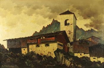 Tiroler Bergbauernhof by 
																	August Zeidler