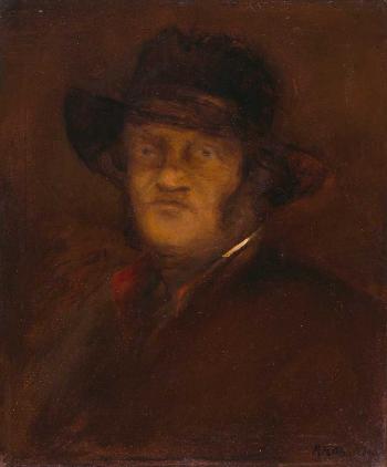 Portrait eines Herren mit Hut by 
																			Paul Hans Ohmert