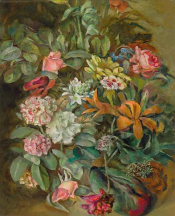Sommerblumenstrauß by 
																	Franz de Haas Teichen