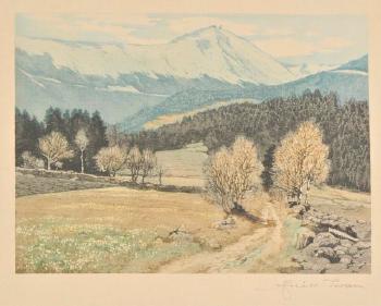 Einsame Baude, Riesengebirge by 
																	Friedrich Iwan