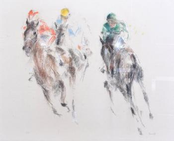 Horses and riders by 
																	Jonathan Trowell