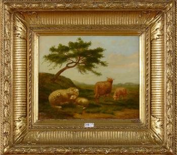 Moutons dans un paysage by 
																	Arthur de Waerhert