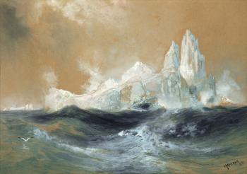 Icebergs (1891) by 
																			Thomas Moran