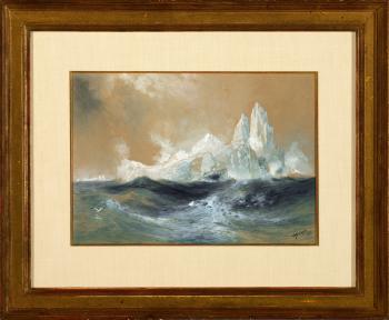 Icebergs (1891) by 
																			Thomas Moran