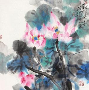 Lotus Pond by 
																	 Ma Shulin