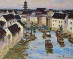 The Beijing-hangzhou Canal by 
																	 Xu Junxuan