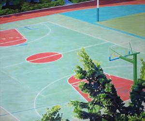 The basketball court by 
																	 Wang Qiang