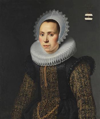Porträt einer Edeldame by 
																	Cornelis van der Voort