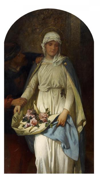 The Miracle of the Roses of St. Elisabeth by 
																			Alexander von Liezen-Mayer