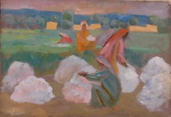 Cotton Picking by 
																	Nikolaj Karahan