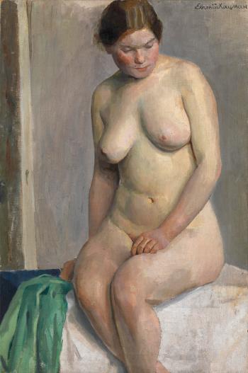 Seated Nude by 
																	Evgenij Aleksandrovich Katsman