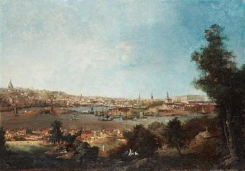 Utsikt över staden från Djurgårdslandet (View over Stockholm from Djurgårdslandet) by 
																			Louis Belanger