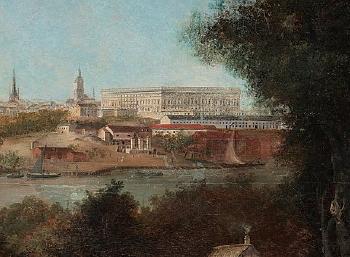 Utsikt över staden från Djurgårdslandet (View over Stockholm from Djurgårdslandet) by 
																			Louis Belanger