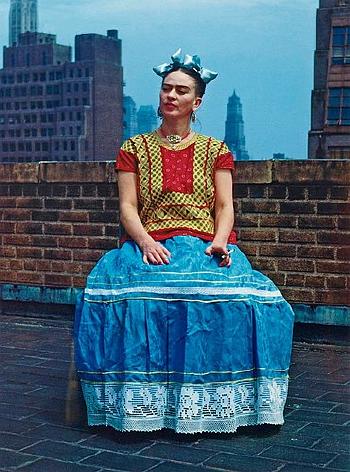 Frida Kahlo in New York by 
																	Nickolas Muray