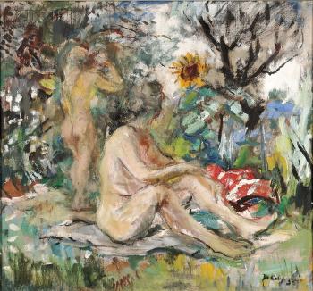 Nudes in a Landscape by 
																	Gyula Jakoby