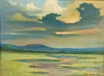 Marsh view by 
																			Arthur Charles Ogar