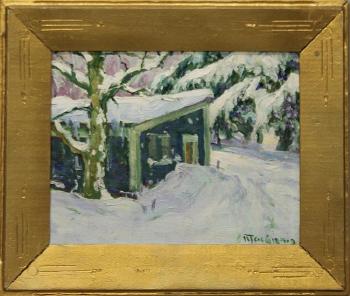 My winter studio by 
																			Henry R Macginnis