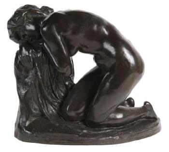 Kneeling nude by 
																	Frans Jochems
