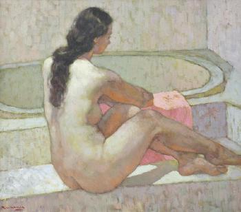 Nude in the Bathroom by 
																	 Fu Hong