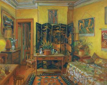 Yellow room, evening by 
																	Margaret Hannah Olley