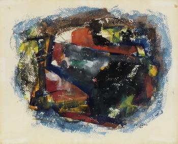 Untitled (abstract composition) by 
																	Felrath Hines