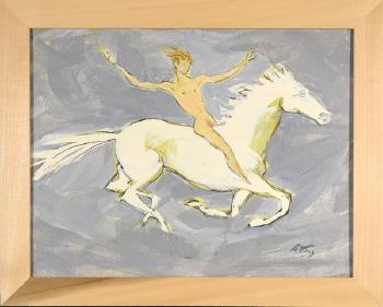 Man on a White Horse by 
																			Emlen Etting