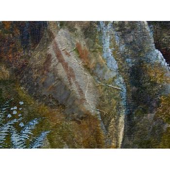 Sunlit woodland creek study by 
																			Allan Edson
