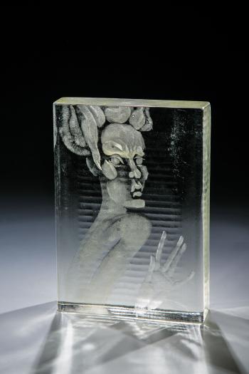 Porträtplakette 'Egon Schiele' by 
																	Jiri Harcuba