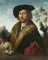 Portrait of a man by 
																	Dirck Jacobsz van Amsterdam