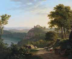 Blick auf Genzano und den Nemisee; Blick auf Ariccia mit dem Chigi-Palast im Vordergrund by 
																			Johannes Hauenstein