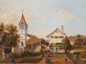 Kirche und Weiler im Kanton Zürich by 
																	Eduard Rahn-Hirzel