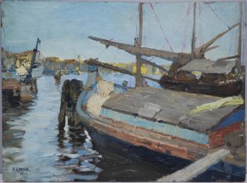 Il porto by 
																	Enrico Giulio Trois