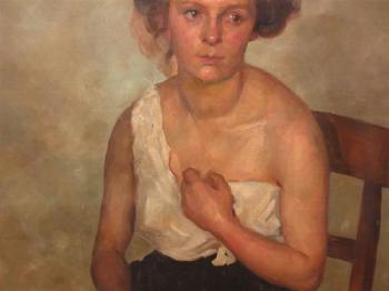 Portrait of a Lady by 
																			Frank Frigyes
