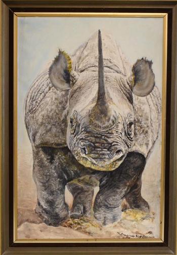 Rhino by 
																			Dharbinder Singh Bamrah