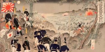 Sino-Japanese war by 
																	Housai Yoshikage